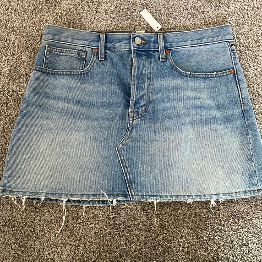 Madewell denim skirt mini size 29 nwt
